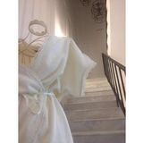 Finezza Vanessa Bambu Güpürlü Kimono Model Krem Bornoz M Beden - 674