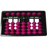 FINGER MATH 7 Basamaklı Soroban Öğrenci Mental Aritmetik Abaküsü - Pembe