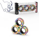 Finger Rock Manyetik Yüzükler Fidget Oyuncak Seti, Fikir ADHD Fidget Oyuncakları, Yetişkin Fidget Mıknatısları, Anksiyete Giderici Terapi için Dönen Halkalar, Fidget Paketi Yetişkinler, Gençler Çocuklar için