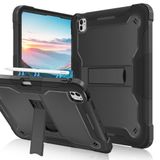 Fingic iPad Pro 11 inç Kılıf 2024 M4 5. Nesil Kalem Tutuculu Ağır Hizmet Yüksek Darbe Darbeye Dayanıklı Yumuşak Silikon Sağlam Sert PC Tampon Destek Çubuğu Koruyucu Kılıf iPad Pro 11 inç 2024 için,