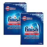 Finish 1,5 kg x 2 Bulaşık Makinesi Tuzu Beyaz Renkli Özel Tuz Su Lekelerini Önlemeye Yardımcı