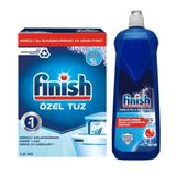 Finish Bulaşık Makinesi Özel Tuz 1.5 kg + Finish Bulaşık Makinesi Parlatıcı 800 ml (2'li Set)