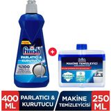 Finish Bulaşık Makinesi Parlatıcı 400 ml + Makine Temizleyici Sıvı 250 ml