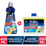 Finish Bulaşık Makinesi Parlatıcı Limon 400 ml + Makine Temizleyici Sıvı Limon 250 ml