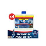 Finish Bulaşık Makinesi Temizleyici Sıvı Limon 250 ml x 4