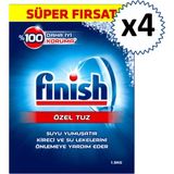 Finish Bulaşık Makinesi Tuzu 1,5 kg x 4 Özel Tuz Su Yumuşatıcı Kireç ve Su Lekelerini Önlemeye Yardımcı