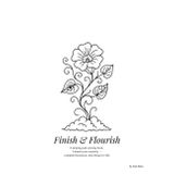 Finish & Flourish: A drawing and coloring book. Unleash your creativity — complete the picture, then bring it to life.