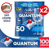 Finish Quantum 100 Tablet Bulaşık Makinesi Deterjanı (50 x 2)