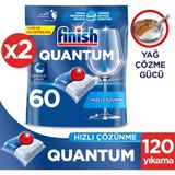 Finish Quantum 120 Yıkama Kapasiteli Bulaşık Makinesi Deterjanı 60 Tablet Hızlı Çözünme Özelliği