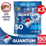 Finish Quantum 150 Tablet Bulaşık Makinesi Deterjanı 50 x 3 Hızlı Çözünme ve Ferahlık Etkisi