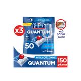 Finish Quantum 150 Tablet Bulaşık Makinesi Deterjanı, 50 x 3 Paket