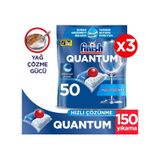 Finish Quantum 150 Tablet Bulaşık Makinesi Deterjanı (50 x 3)