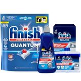 Finish Quantum 60 Kapsül Bulaşık Makinesi Deterjanı Tableti + Temizlik ve Bakım Seti