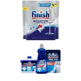 Finish Quantum Bulaşık Makinesi Deterjanı Tableti Limonlu 40 Yıkama + Temizlik ve Bakım Seti