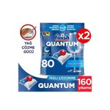 Finish Quantum Hepsi Bir Arada Bulaşık Makinesi Deterjanı Kapsül, 160 Adet (80 x 2'li)