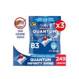 Finish Quantum Infinity Shine Bulaşık Makinesi Deterjanı Kapsül Tablet 249 Adet (83 x 3lü)