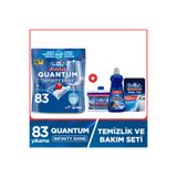 Finish Quantum Infinity Shine Bulaşık Makinesi Deterjanı Kapsül Tablet 83 Adet + Temizlik Ve Bakım Seti