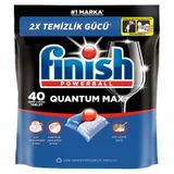 Finish Quantum Max Tablet 40Lı Güçlü Leke Çıkarıcı Bulaşık Makinesi Deterjanı 3'Li Ekonomik Paket