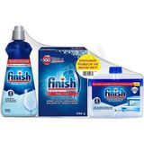 Finish Temizlik ve Bakım Seti 3 Adet (Parlatıcı 400 ml, Makina Temizleyici 250 ml, Tuz 550 Gr) Limon Kokusuyla
