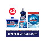 Finish Temizlik ve Bakım Seti (Parlatıcı 400 ML+ Makine Temizleyici Sıvı 250 ML+ Tuz 550 g) x 2