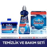 Finish Temizlik ve Bakım Seti Parlatıcı 400 ML + Makine Temizleyici Sıvı 250 ML + Tuz 550 G