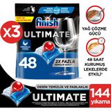 Finish Ultimate Bulaşık Makinesi Deterjanı Kapsül Tablet 144 Adet 48 Yıkama Ferahlık Etkisi