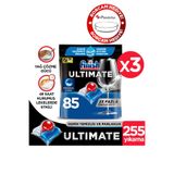 Finish Ultimate Bulaşık Makinesi Deterjanı Kapsül Tablet, 255 Adet, 3'lü Set, Borcam Hediyeli