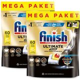 Finish Ultimate Plus Bulaşık Makinesi Deterjanı Kapsül Tablet Limon 120 Adet (60 x 2)