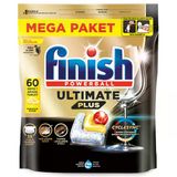 Finish Ultimate Plus Hepsi Bir Arada 60 Kapsül Limon Bulaşık Makinesi Deterjanı Tableti
