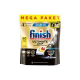 Finish Ultra Plus Bulaşık Tableti 60Lı - Limon Ferahlığı, Yoğun Temizlik Ve Parlaklık