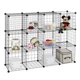 Finnhomy 12 Storage Küpleri Çok Aşamalı Kullanım Dıy Tel Kafes Organizer Wandorganisator Raf Dolap Tel Kafes Plaka Garage Storage Rack Elbise Se