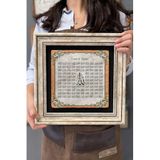 FİNS STONE DECOR Çerçeveli Tablo Taş Duvar Dekoru Tablo 30 X 30 Cm Esmaül Hüsna Allah'ın İsimleri Hediyelik FCDD3030-1151
