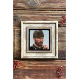 FİNS STONE DECOR Çerçeveli Taş Duvar Dekoru Tablo 20cm x 20cm Atatürk Fotoğrafı Hediyelik FCDD1-40-917