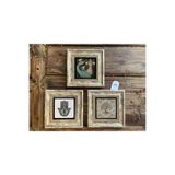 FİNS STONE DECOR Çerçeveli Taş Duvar Dekoru Tablo 3'lü Set 20x20 Şahmeran Hayat Ağacı Fatma Ana Eli Hediyelik F3CDD-40-341