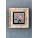 FİNS STONE DECOR Ebru sanatı Çerçeveli Taş Duvar Dekoru Tablo 20x20 cm-Wall Decor Fins Hediyelik FCDD-40-1222