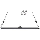 FinxSport 100 cm Cable Crossover Bar - Dap Barı - Lat Pulldown - Triceps Bar - Çift Kancalı Düz Bar
