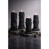 Fiocentra Ethereal Pillars Collection Karanfil Kokulu 4'lü Dekoratif Set Mum & Kandil - Siyah