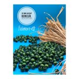 Fiolimore 10 mm Haki Yeşil Ahşap Boncuk (50 Gr 135 Adet)Geniş Delik Çapı 4mm Makrome Çanta Bileklik Takı Tahta