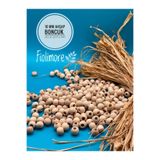 Fiolimore 10 mm Ham Ahşap Boncuk (50 Gr 150 Adet)Geniş Delik Çapı 4 mm Makrome Çanta Bileklik Takı Renkli