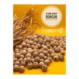 Fiolimore 10 mm Ham Ahşap Boncuk (50 Gram 120Adet) Dar Delik Çapı 2 mm Makrome Çanta Bileklik Takı Renkli
