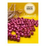 Fiolimore 10 mm Pembe Ahşap Boncuk (50 Gram 114 Adet) Dar Delik Çapı 2 mm Makrome Çanta Bileklik Takı Renkli
