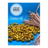 Fiolimore 10 mm Sarı Ahşap Boncuk (50 Gr 135 Adet)Delik Çapı 4 mm Makrome Çanta Bileklik Takı Tahta Renkli