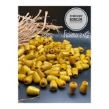 Fiolimore 10 mm Sarı Damla Oval Ahşap Boncuk (50 Gram 88 Adet) Delik Çapı 4 mm Makrome Çanta Takı Tasarım