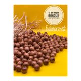Fiolimore 10 mm Taba Kahve Ahşap Boncuk (50 Gram 120Adet) Dar Delik Çapı 2 mm Makrome Çanta Bileklik Takı