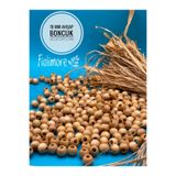 Fiolimore 10 mm Vernikli Ahşap Boncuk (50 Gr 135 Adet)Delik Çapı 4 mm Makrome Çanta Bileklik Takı Tahta Renkli