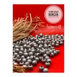 Fiolimore 12 mm Gümüş Gri Ahşap Boncuk (50 Gr 87 Adet)Delik Çapı 5 mm Makrome Çanta Bileklik Takı Tahta
