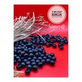 Fiolimore 12 mm Siyah Ahşap Boncuk (50 Gr 87 Adet)Delik Çapı 5 mm Makrome Çanta Bileklik Takı Tahta Renkli