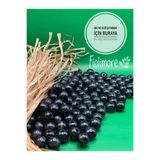 Fiolimore 12 mm Siyah Ahşap Boncuk (50 Gram 74 Adet) Dar Delik Çapı 3 mm Makrome Çanta Bileklik Takı Renkli