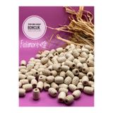 Fiolimore 12x8 Mm Ham Oval Makarna Ahşap Boncuk Burgulu Kovan(50 GRAM 114 ADET) Delik Çapı 3 Mm Makrome Takı