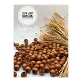 Fiolimore 14 mm Taba Kahve Ahşap Boncuk (50 Gr 47 Adet)Geniş Delik Çapı 6 mm Makrome Çanta Bileklik Takı
